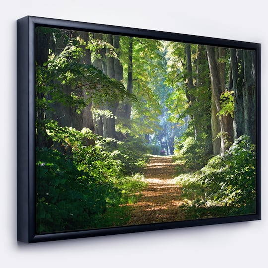 Designart - Bright Green Forest in Morning